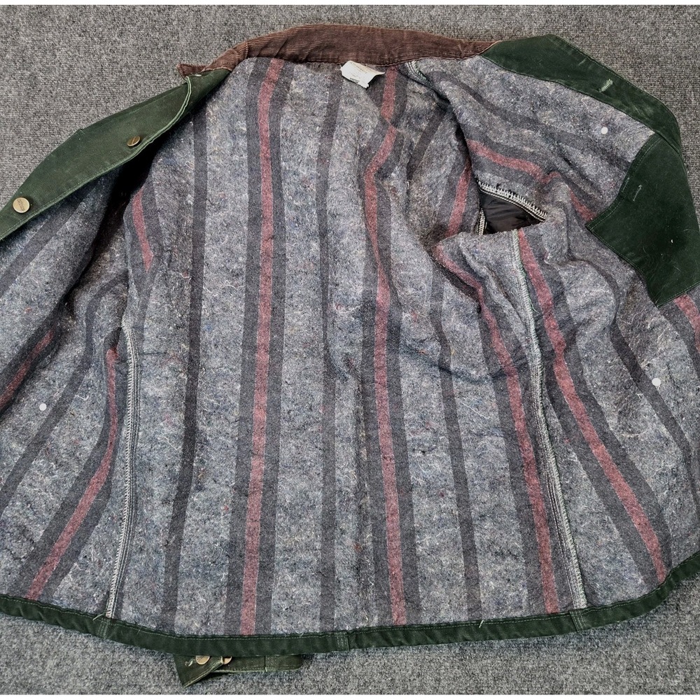 Vintage Carhartt C02 SPC Chore Jacket Mens Large Tall Spruce Green Lined USA - Picture 7 of 8